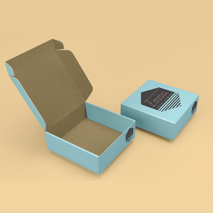 الورق المقوى شعار مخصص مطبوع صندوق البريد المموجة الشحن التعبئة والتغليف الكرتون المطوي صندوق ورق البريد 8